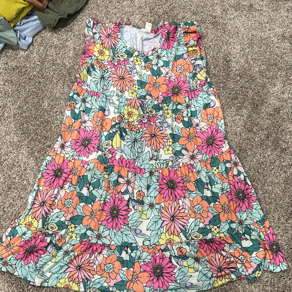 Flower mini dress